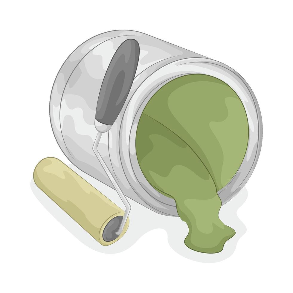 Illustration of paint bucket vector