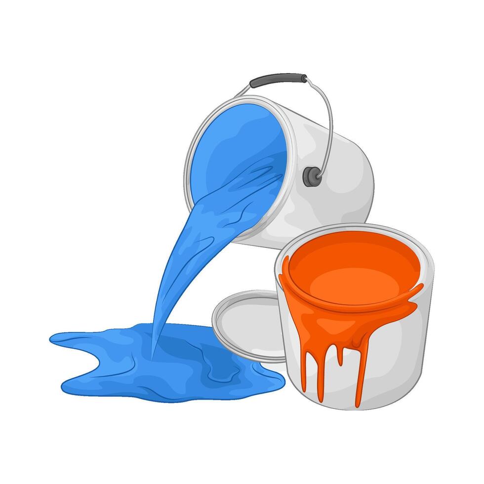 Illustration of paint bucket vector