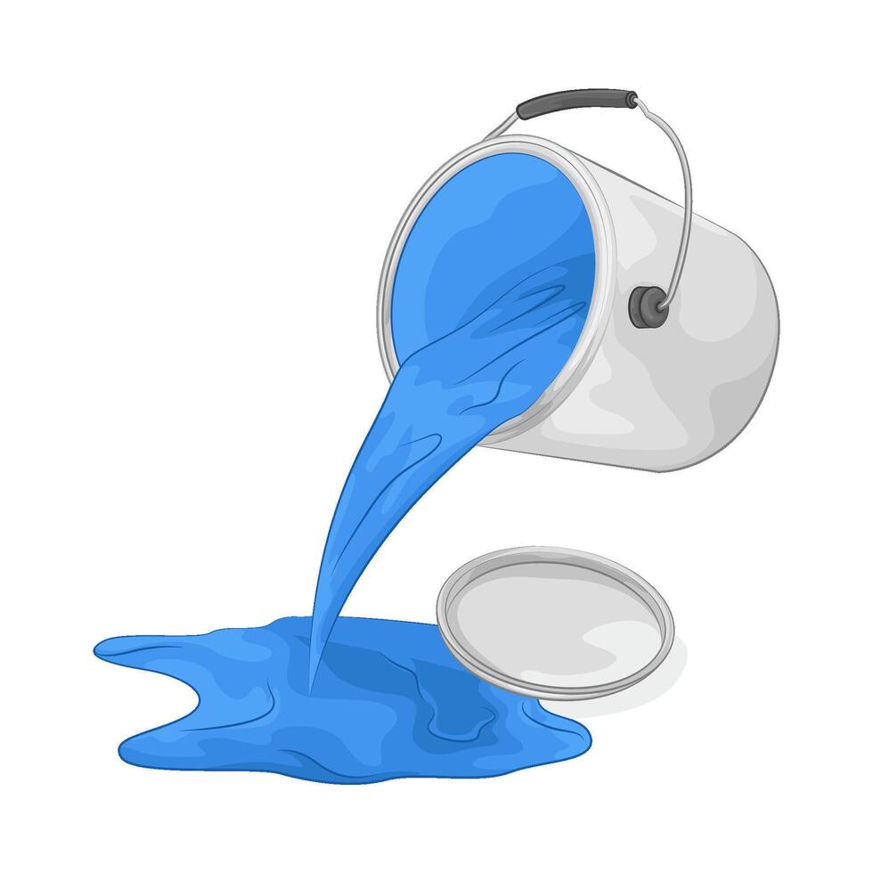 Illustration of paint bucket vector