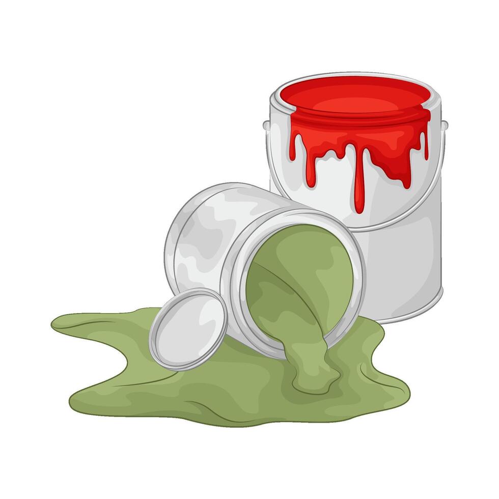 Illustration of paint bucket vector