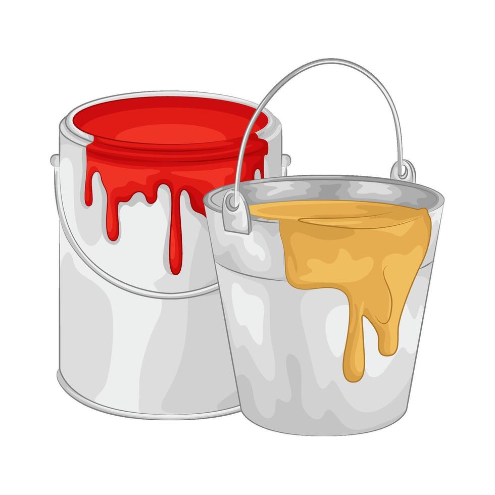 Illustration of paint bucket vector