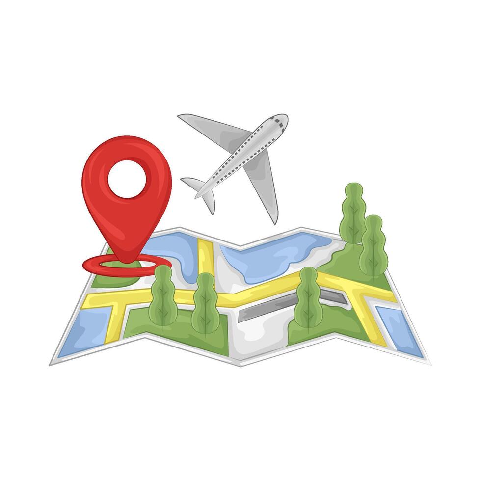 Illustration of location pin vector