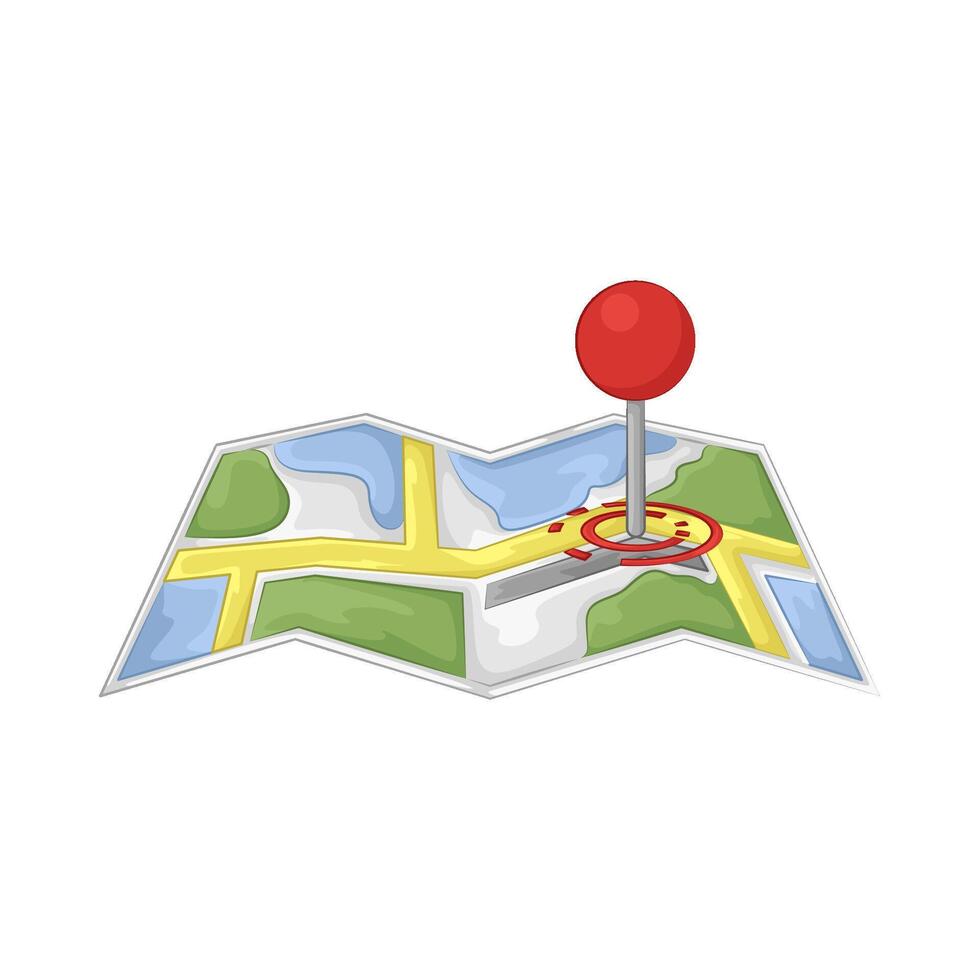 Illustration of location pin vector