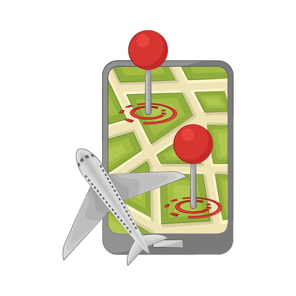 Illustration of location pin vector