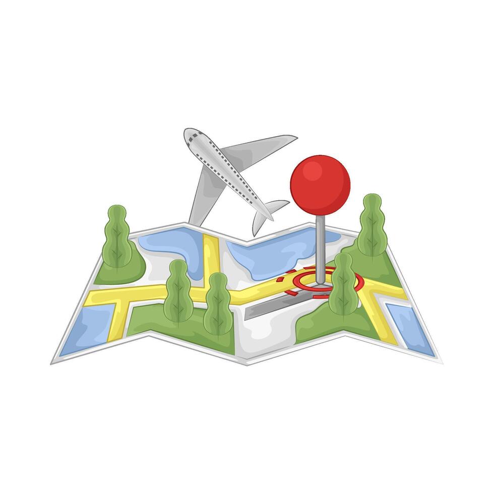 Illustration of location pin vector