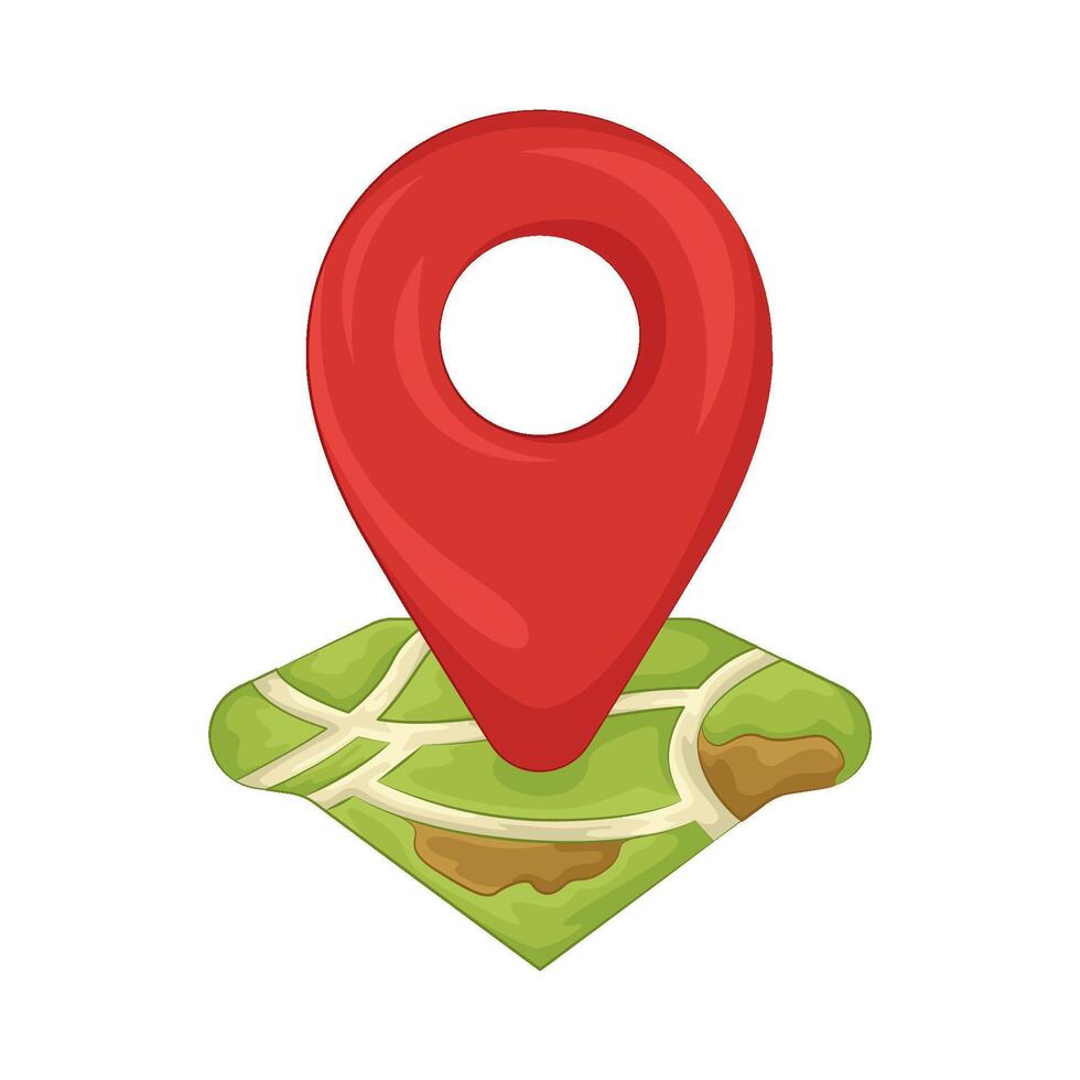 Illustration of location pin vector