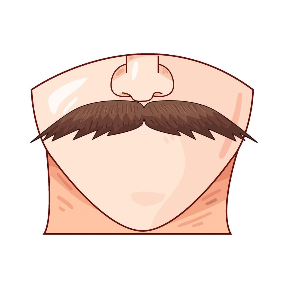 Illustration of mustache vector