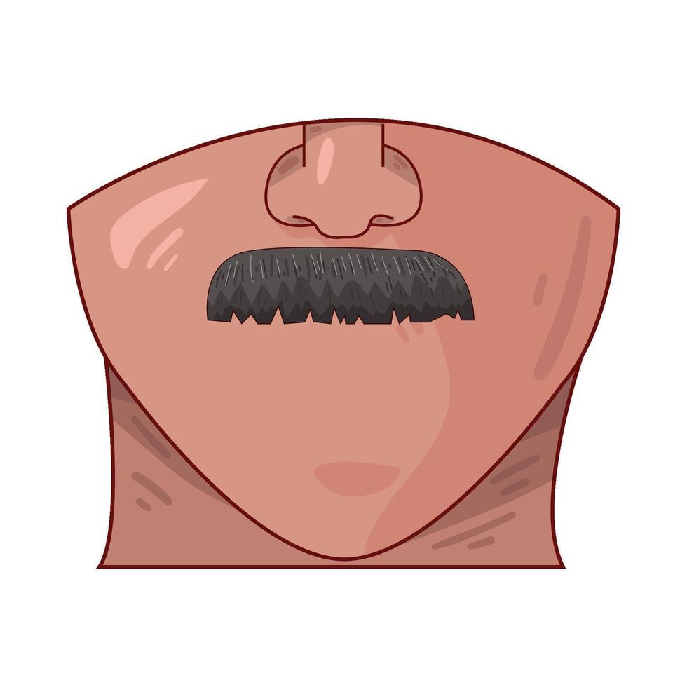 Illustration of mustache vector