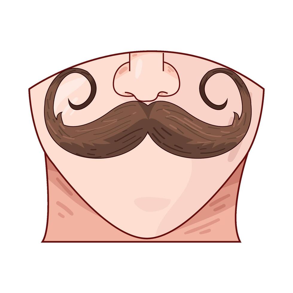 Illustration of mustache vector