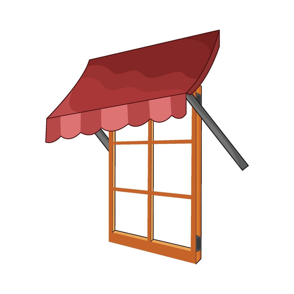 illustration of window canopy vector