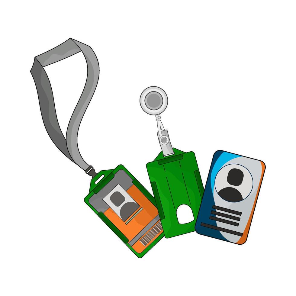 illustration of id card vector
