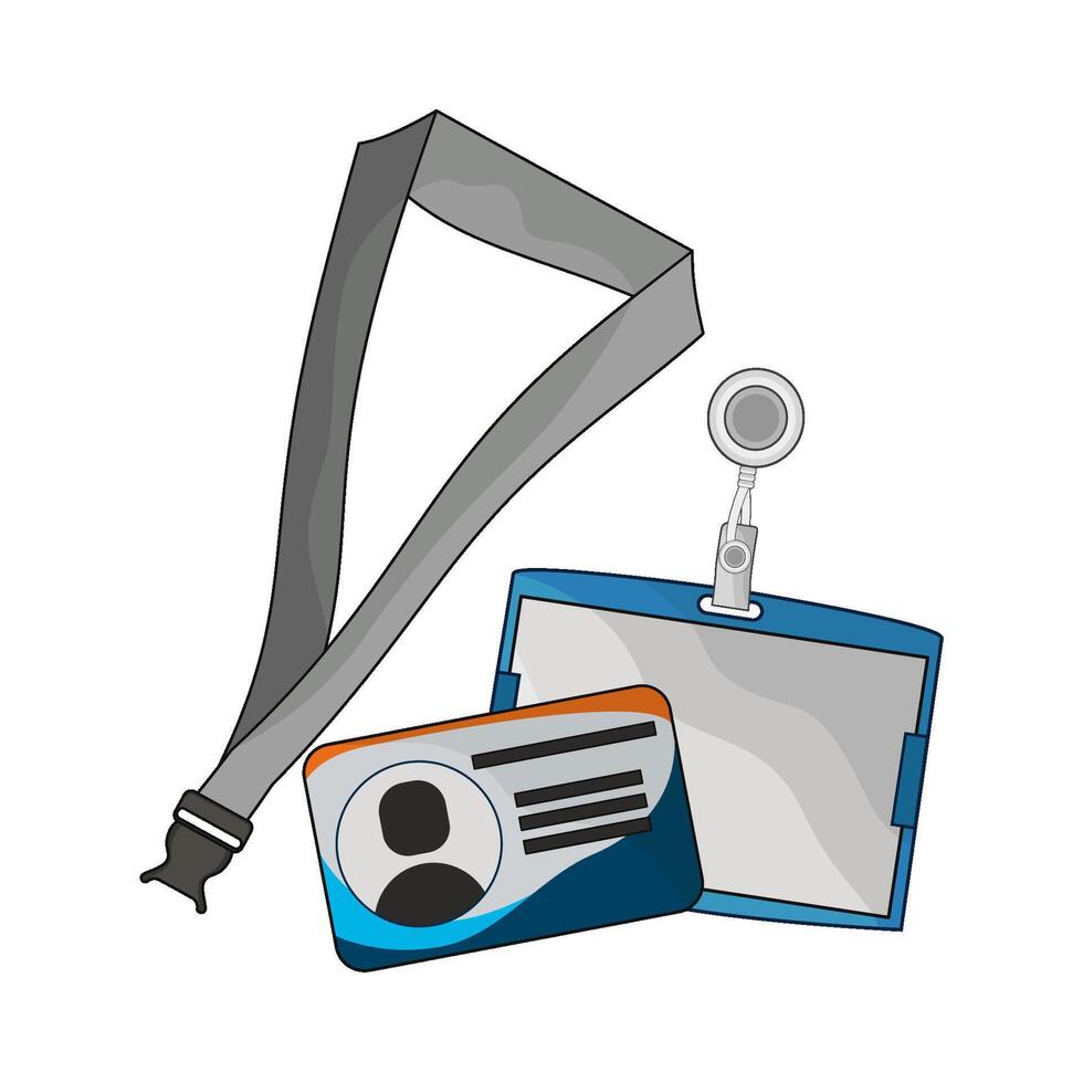 illustration of id card vector