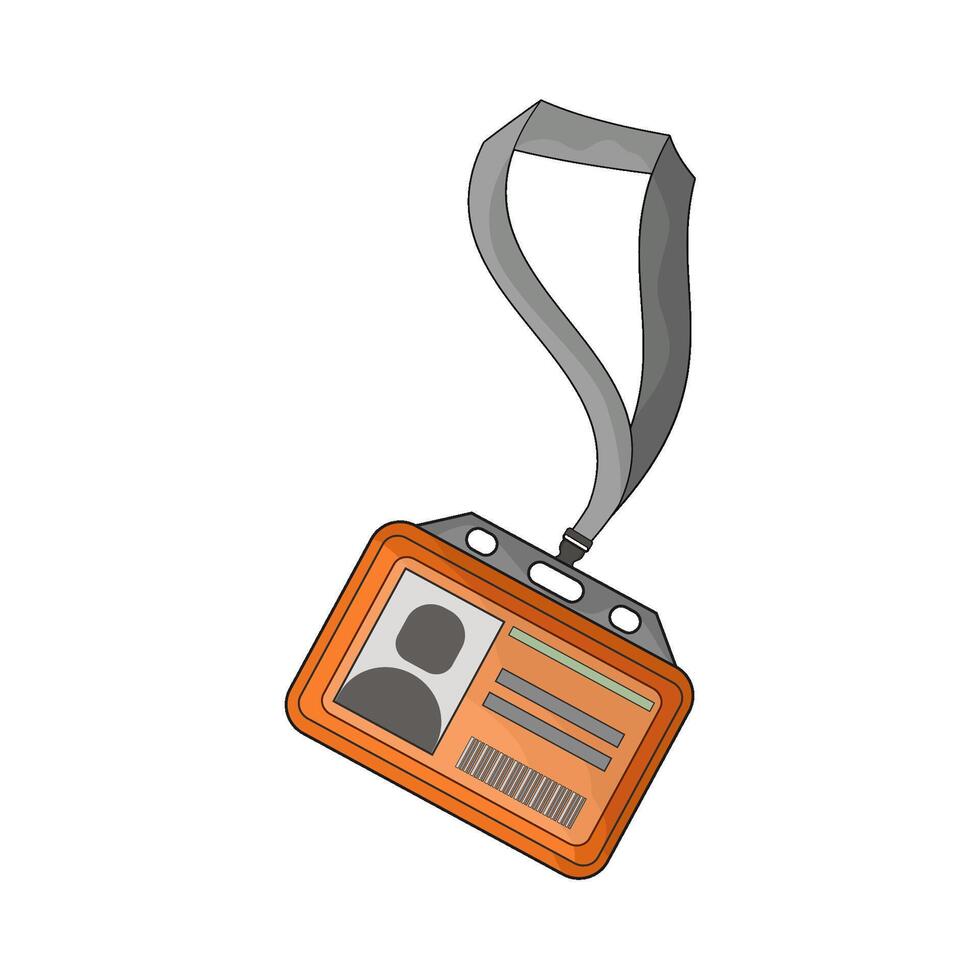 illustration of id card vector