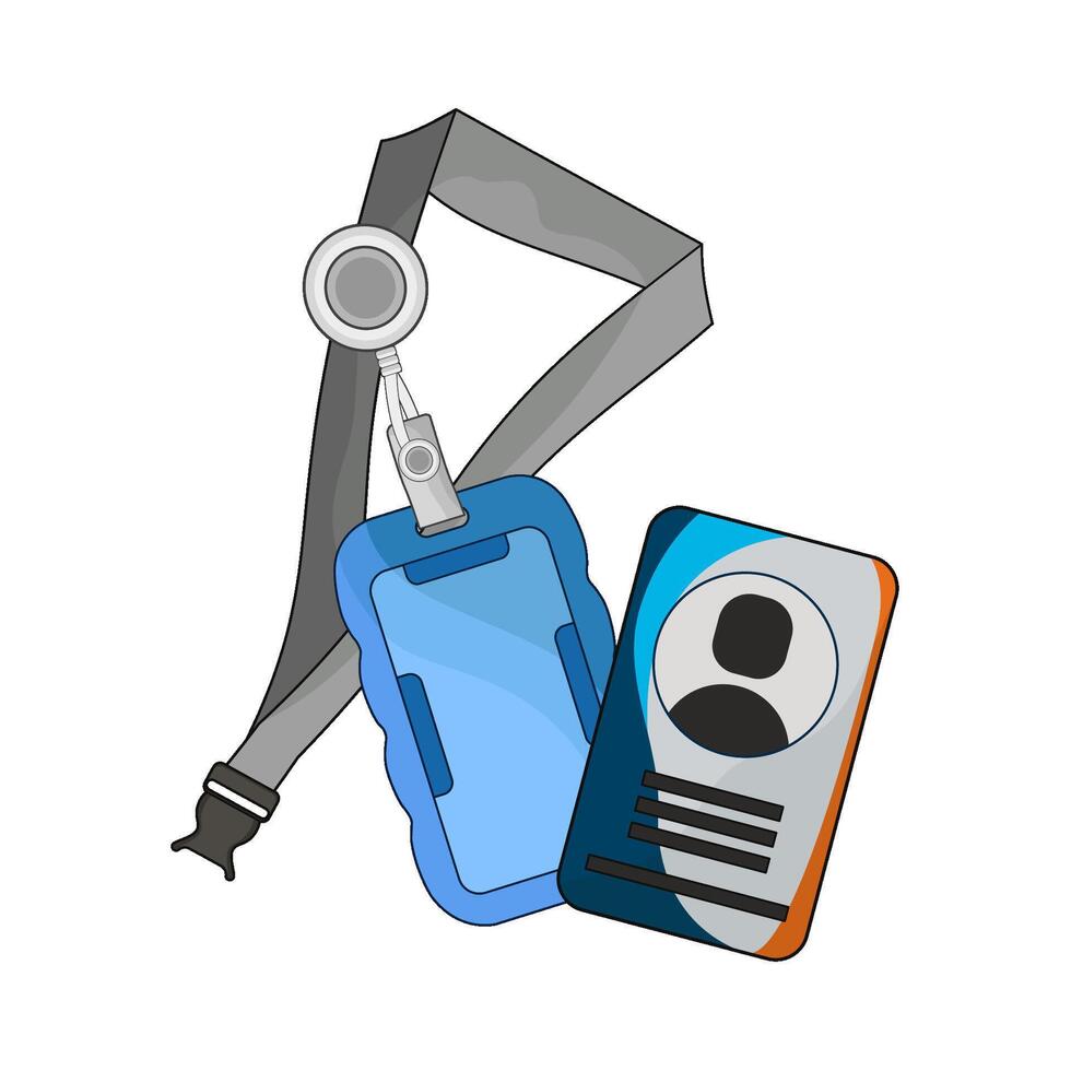 illustration of id card vector