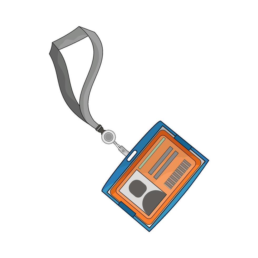 illustration of id card vector