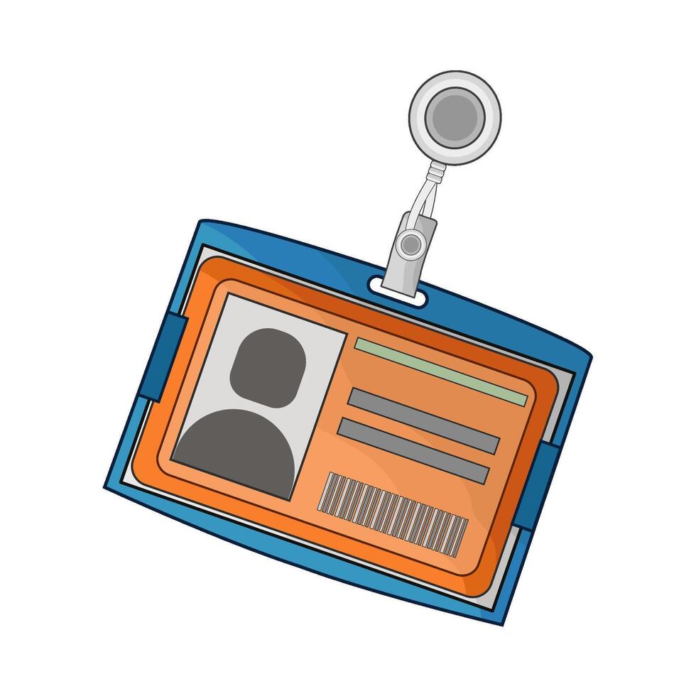 illustration of id card vector