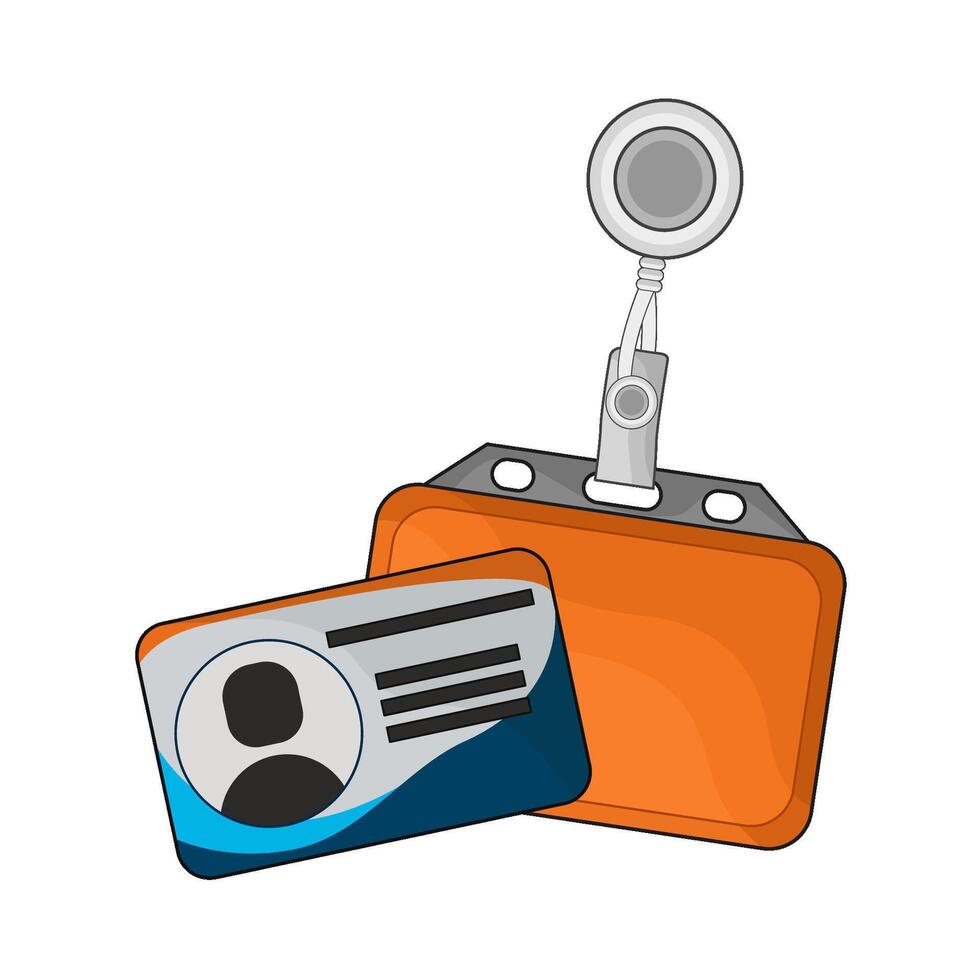 illustration of id card vector