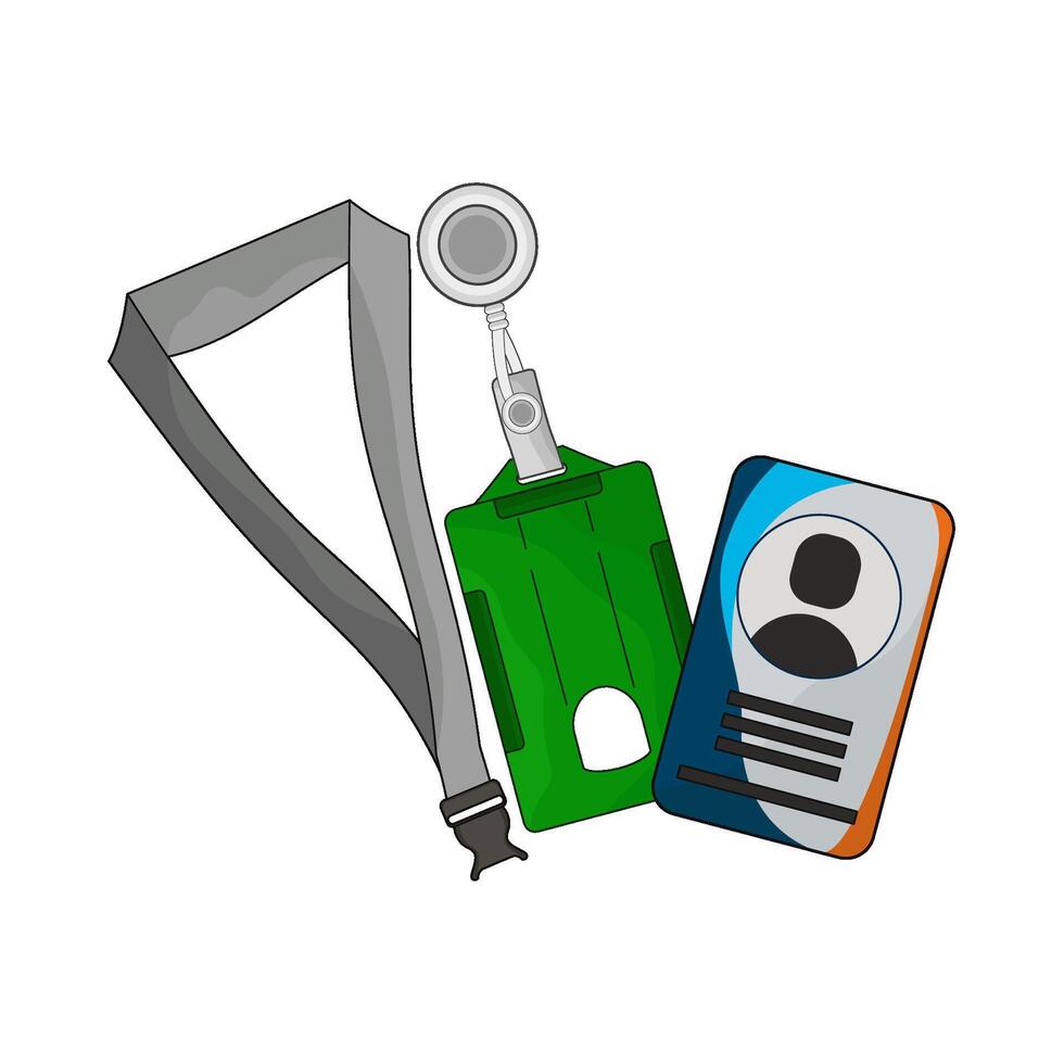 illustration of id card vector