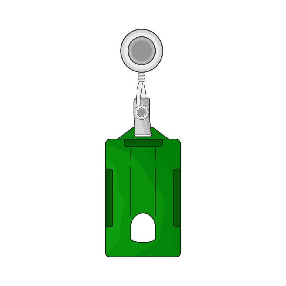 illustration of id card holder vector