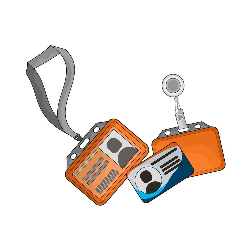 illustration of id card vector