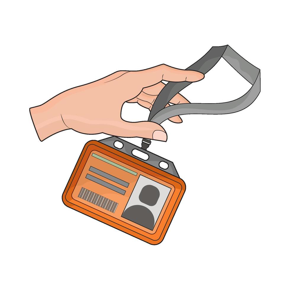illustration of id card vector