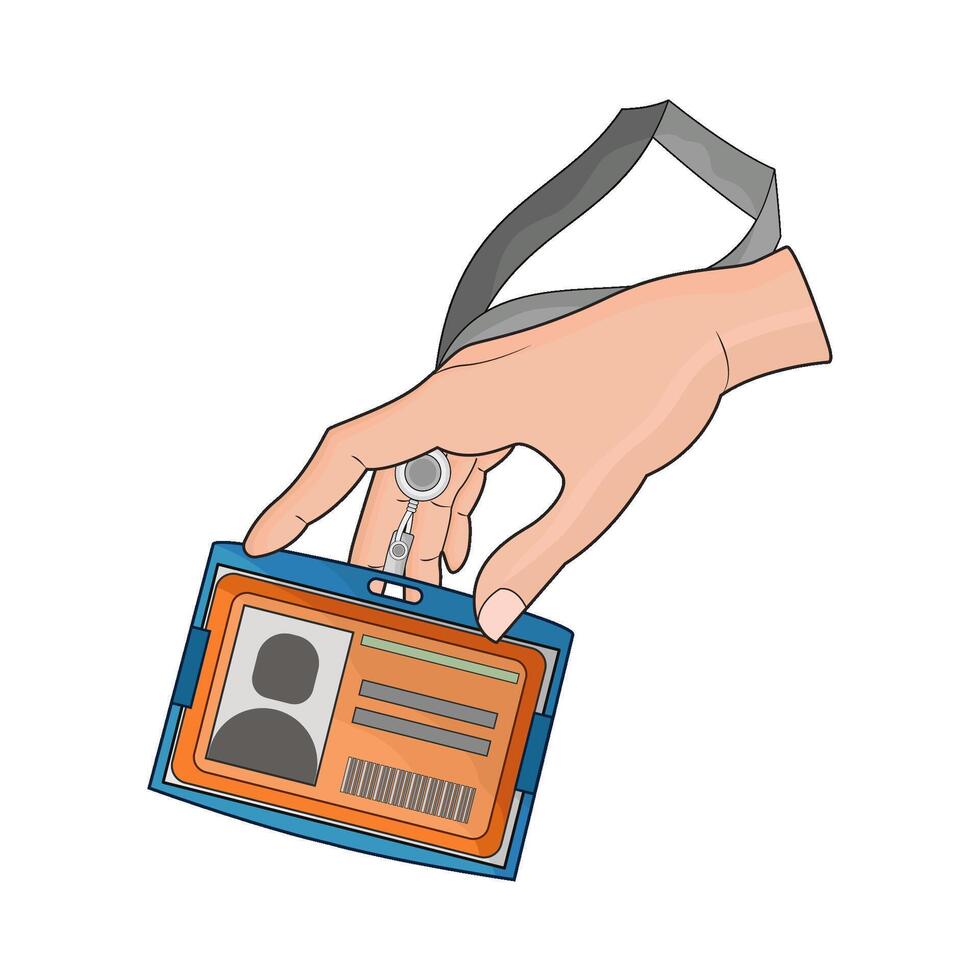 illustration of id card vector