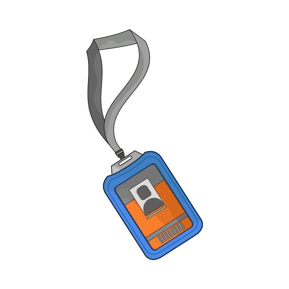 illustration of id card vector
