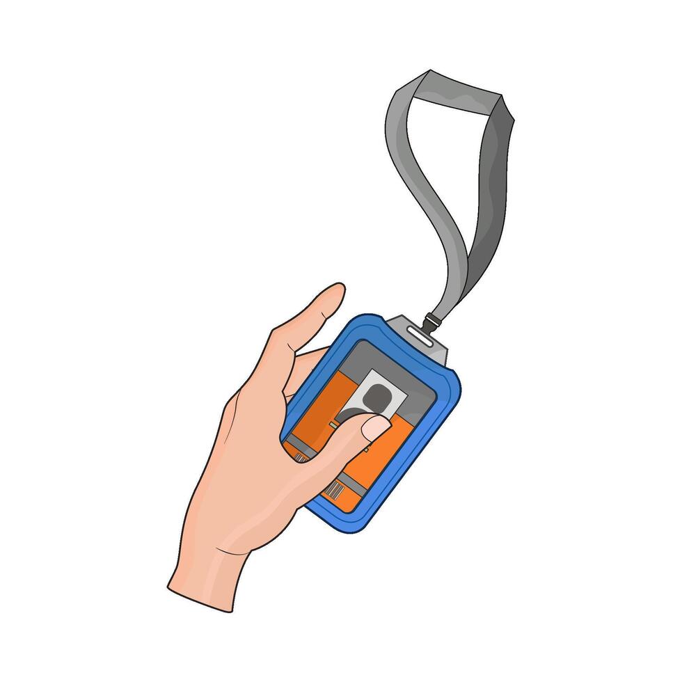 illustration of id card vector