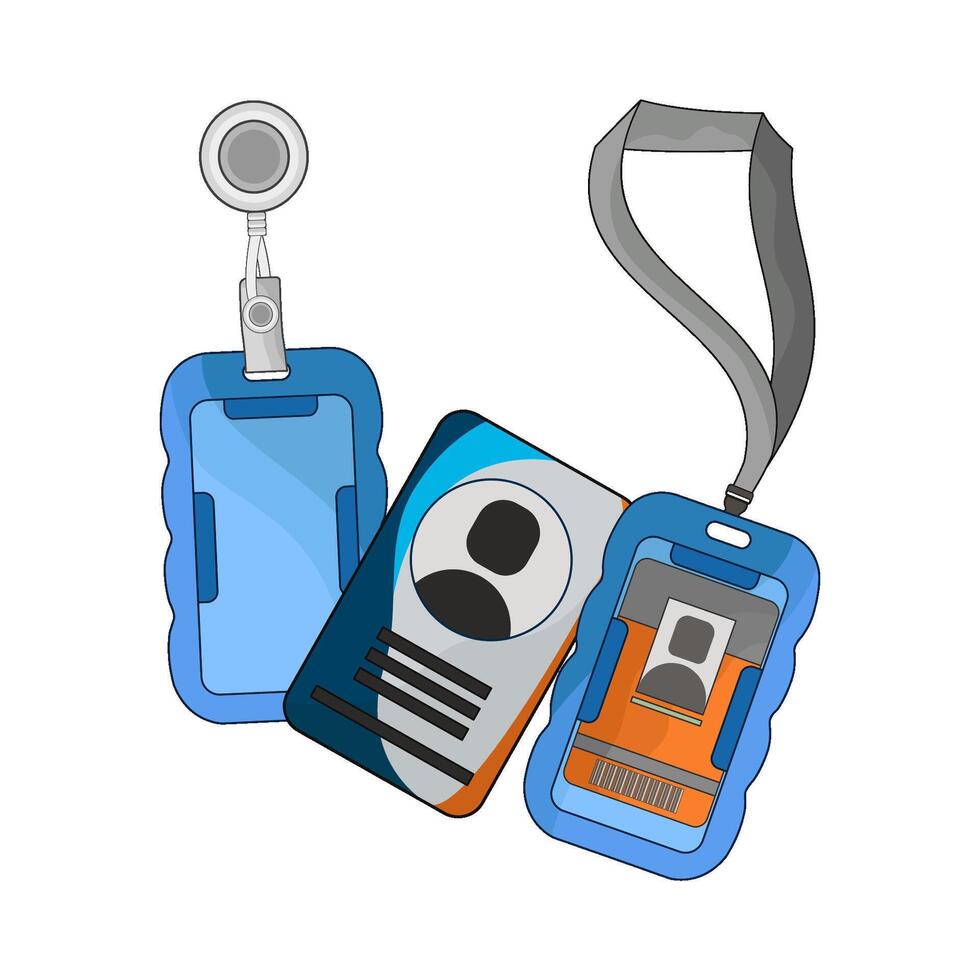 illustration of id card vector