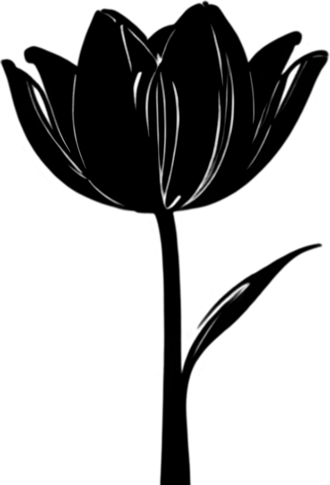 Charming tulip clipart adds spring vibes. AI-generated. png