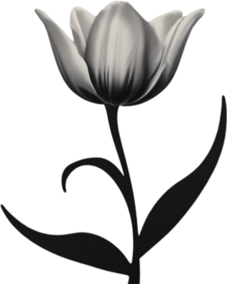 Charming tulip clipart adds spring vibes. AI-generated. png