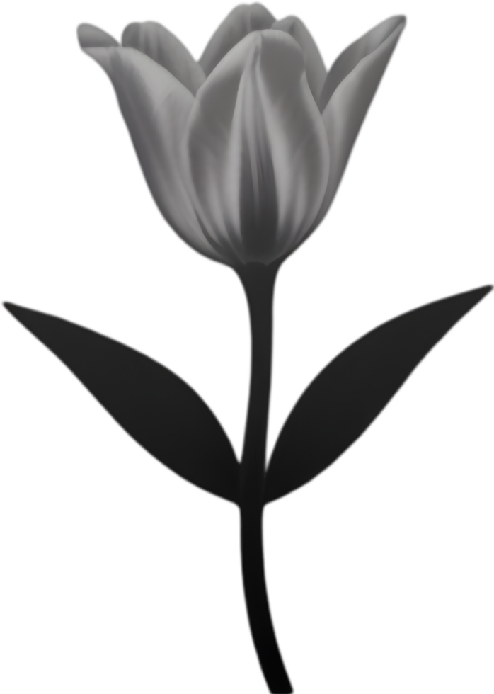 Charming tulip clipart adds spring vibes. AI-generated. png