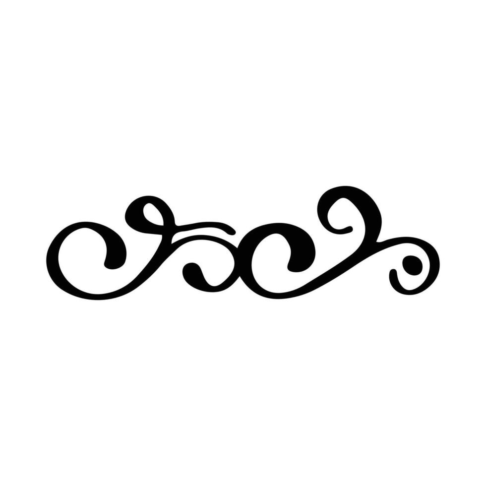 Vintage decorative element. Hand drawn illustration for design and decoration. Vintage dividers, frames, swashes and flourishes. vector