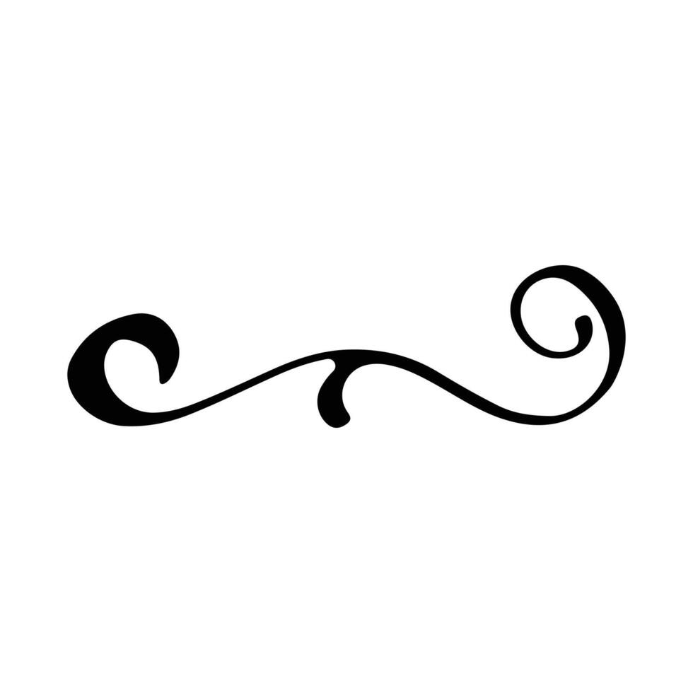 Vintage decorative element. Hand drawn illustration for design and decoration. Vintage dividers, frames, swashes and flourishes. vector