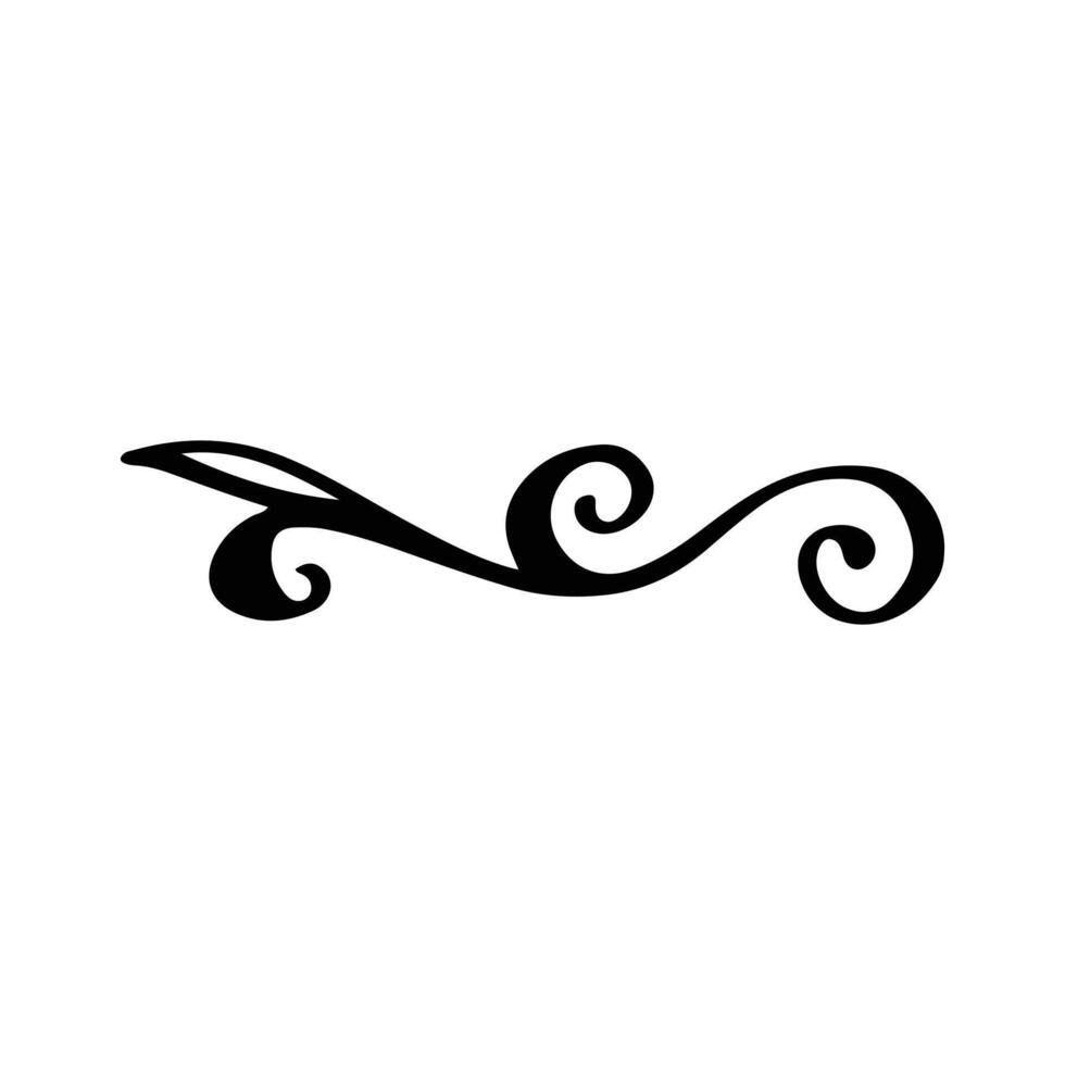 Vintage decorative element. Hand drawn illustration for design and decoration. Vintage dividers, frames, swashes and flourishes. vector