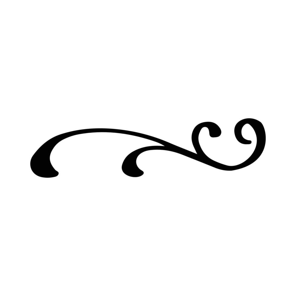 Vintage decorative element. Hand drawn illustration for design and decoration. Vintage dividers, frames, swashes and flourishes. vector