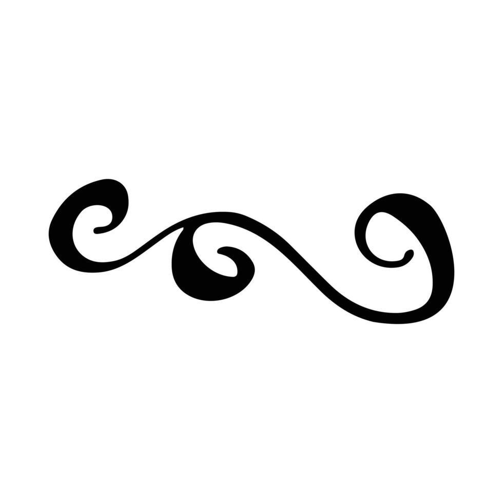 Vintage decorative element. Hand drawn illustration for design and decoration. Vintage dividers, frames, swashes and flourishes. vector