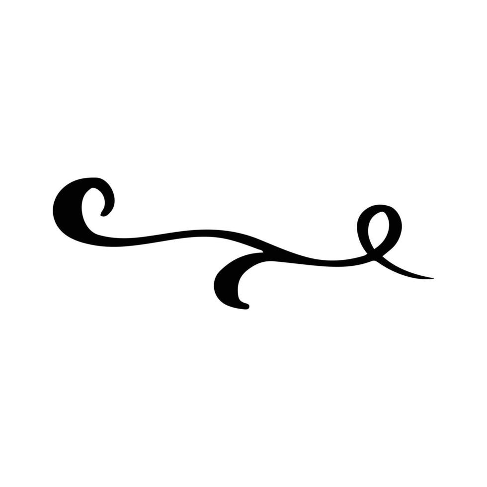 Vintage decorative element. Hand drawn illustration for design and decoration. Vintage dividers, frames, swashes and flourishes. vector