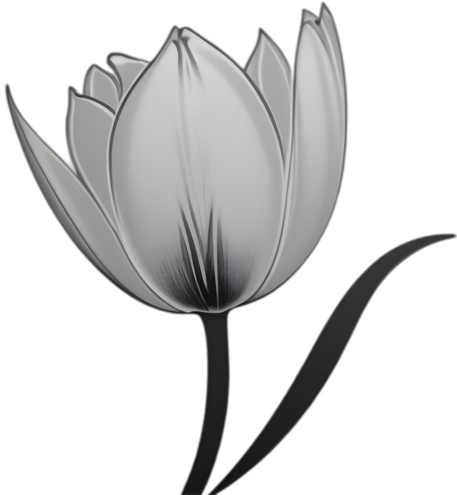 Charming tulip clipart adds spring vibes. AI-generated. png
