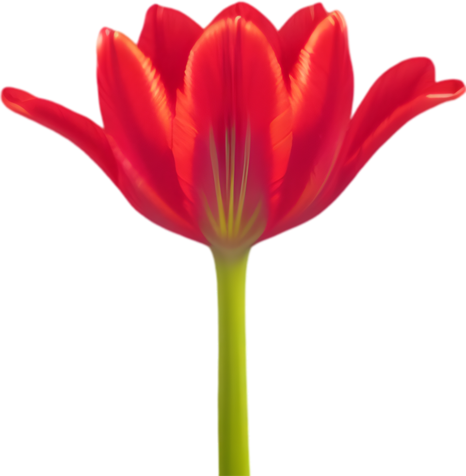 Charming tulip clipart adds spring vibes. AI-generated. png