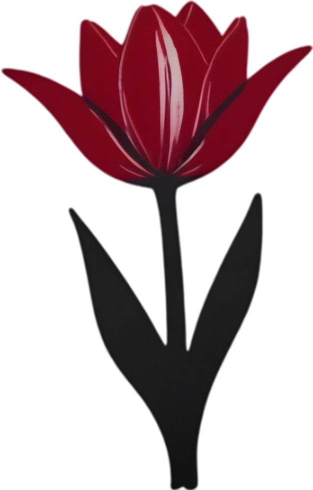 Charming tulip clipart adds spring vibes. AI-generated. png