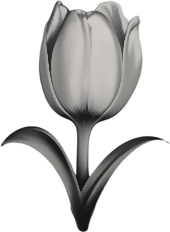 Charming tulip clipart adds spring vibes. AI-generated. png