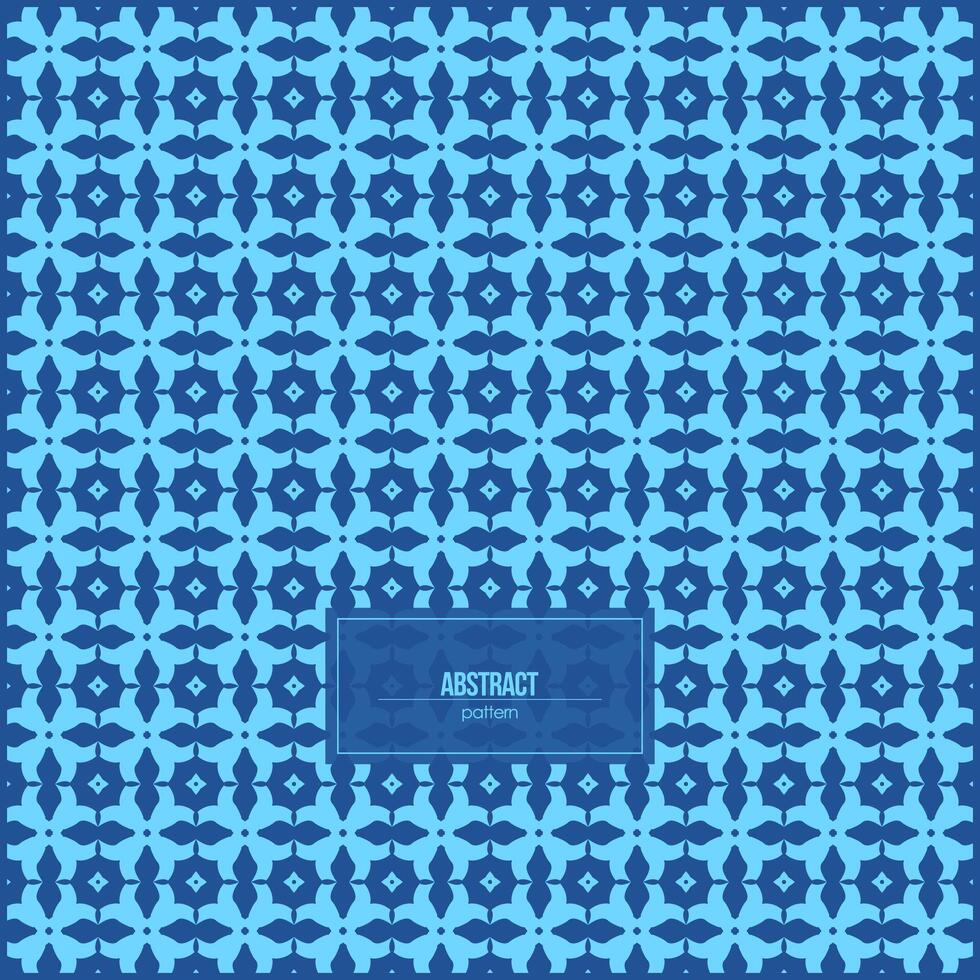 symmetrical abstract pattern with neon blue monochrome style colors vector