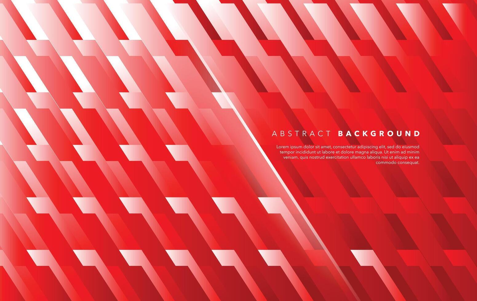modern red white abstract background template with shadow vector