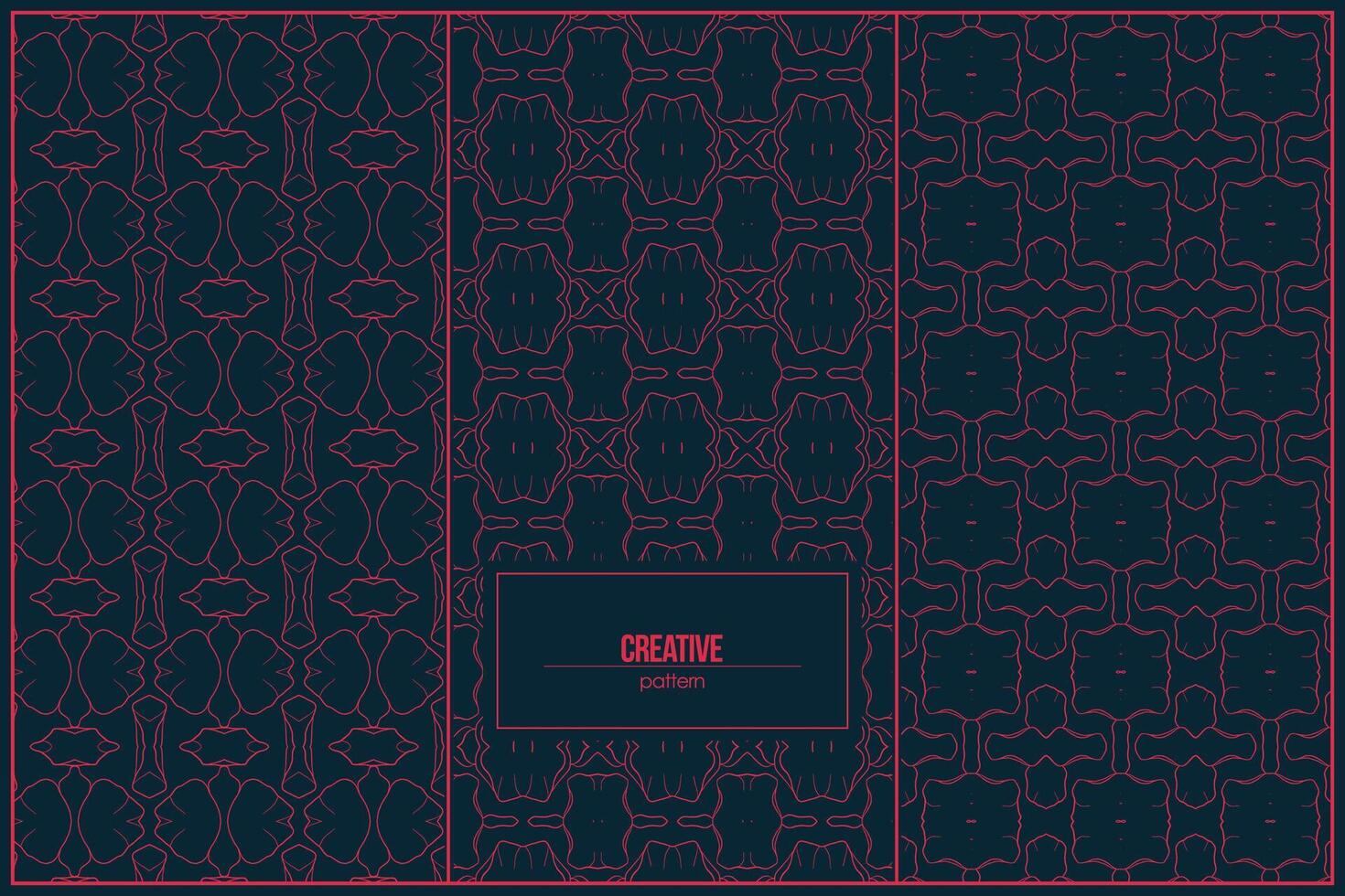 creative pattern of abstract branch line with dark background vector