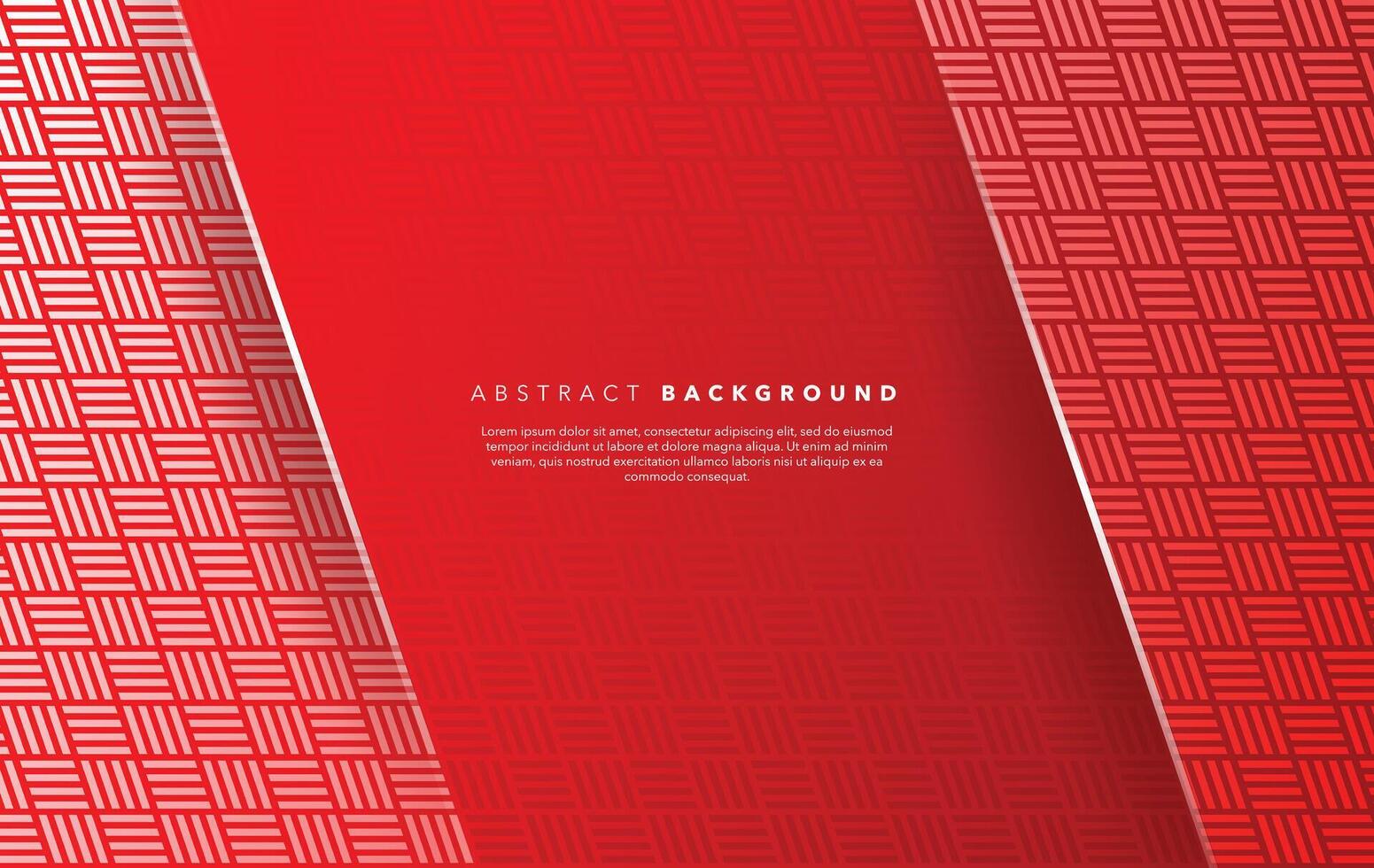 modern red white abstract background template with shadow vector