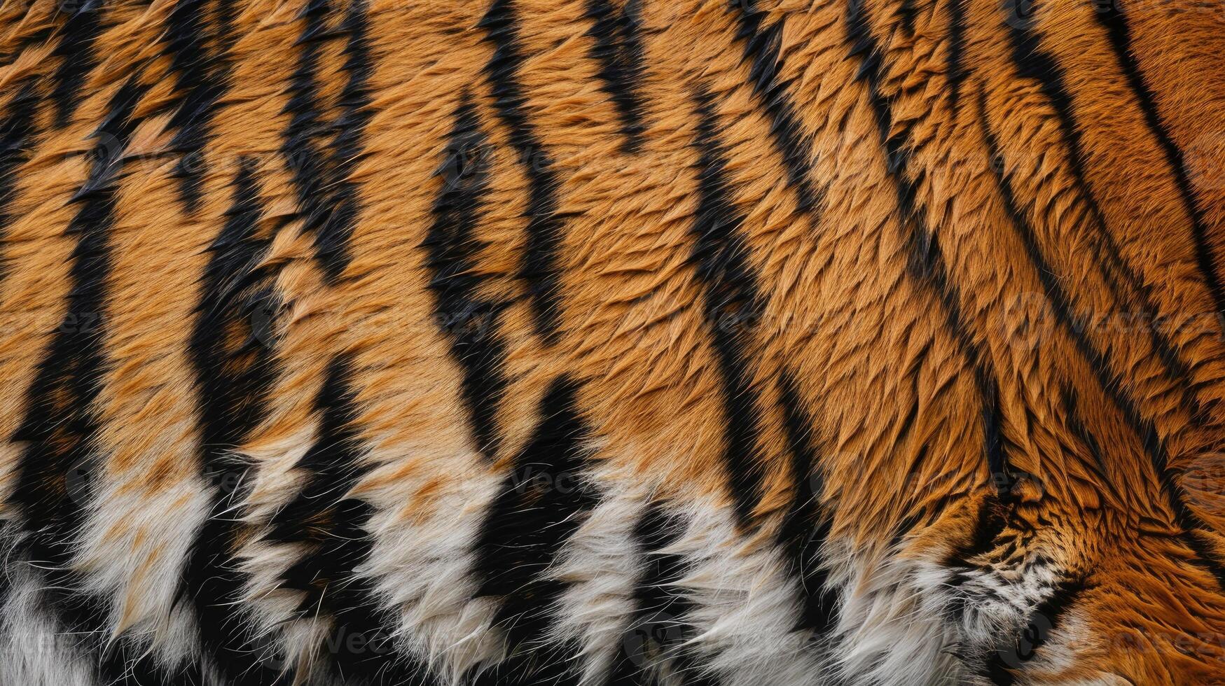 Close up tiger stripes pattern texture background photo