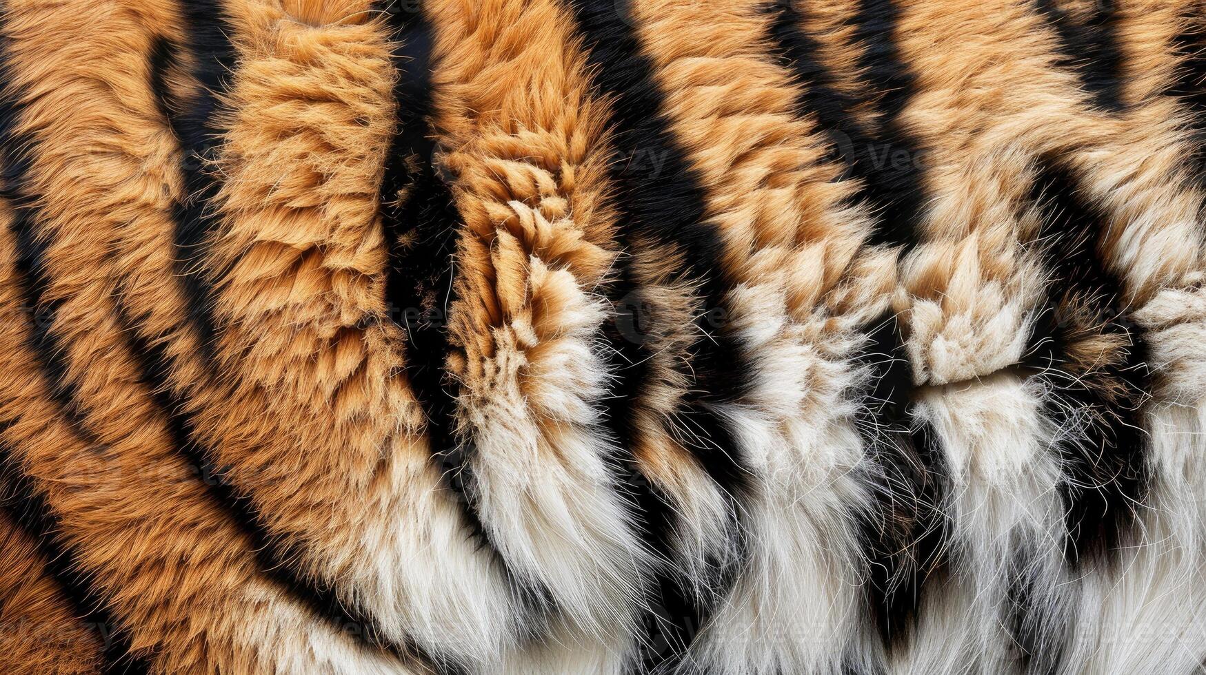 Close up tiger stripes pattern texture background photo
