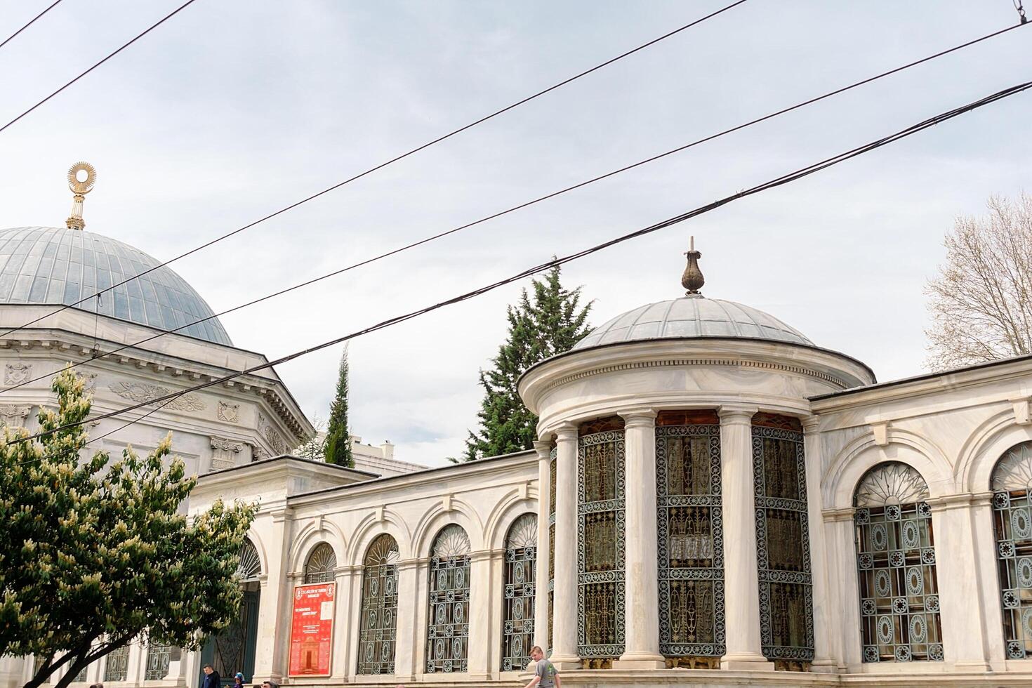 Istanbul, Turkey, April 15, 2023, Street towards Column of Constantine. Near the Square of the Column of Constantine. photo