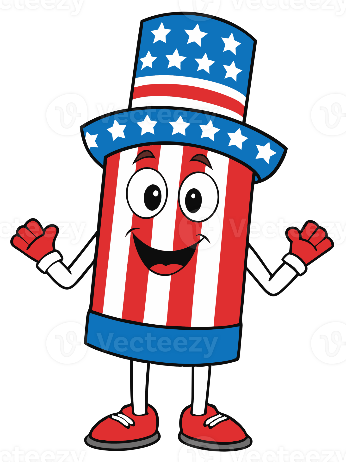 Cute cartoon 4th of july 46812532 PNG